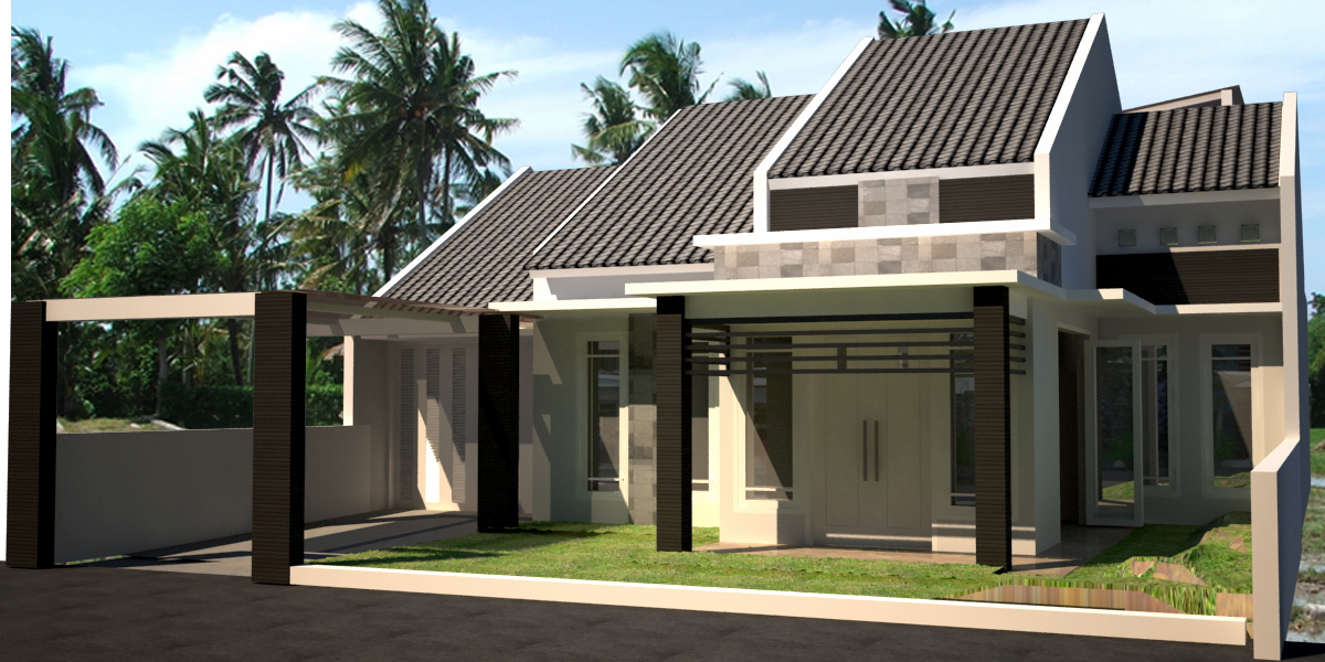  rumah tinggal tulung agung eksterior exterior minimalis minimalist